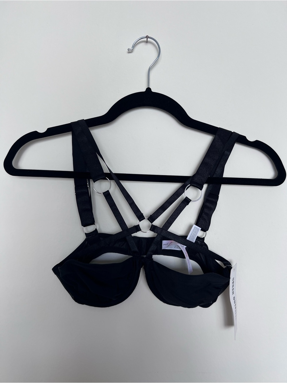 Out From Under Urban Outfitters Black Strappy Bra